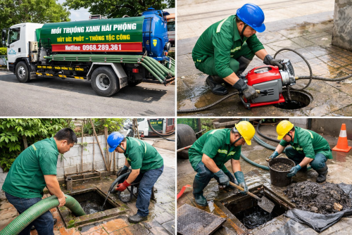 Hút Bể Phốt, Thông Tắc Cống, Hố Ga Tại Hải Phòng