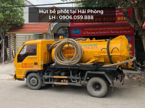 Hút bể phốt tại Hòa Nghĩa, Dương Kinh, Hải Phòng